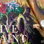 絵画教室ZiNARTで教えている作品「KODOU」ライブペイント動画